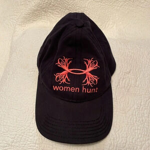 Under Armour “Women Hunt” women’s ball cap. Black w pink embroidered stitching